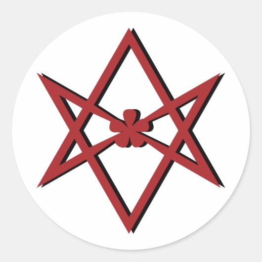 Thelema記号 ラウンドシール (正面)