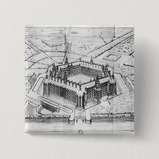 Thelemeの大修道院の復元 缶バッジ (正面)