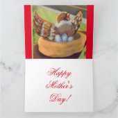 #TheLittleBirdThatChirpedお母さんの日  カード (内部)
