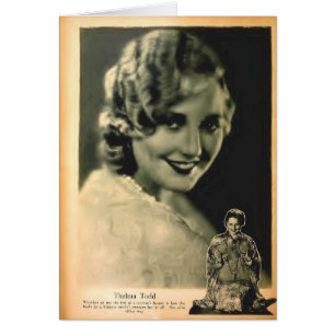 Thelmaタッド1928年の映画雑誌の写真