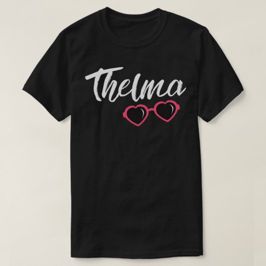 Thelma  Pink Glasses Cute Matching Best Friends  Tシャツ (デザイン正面)