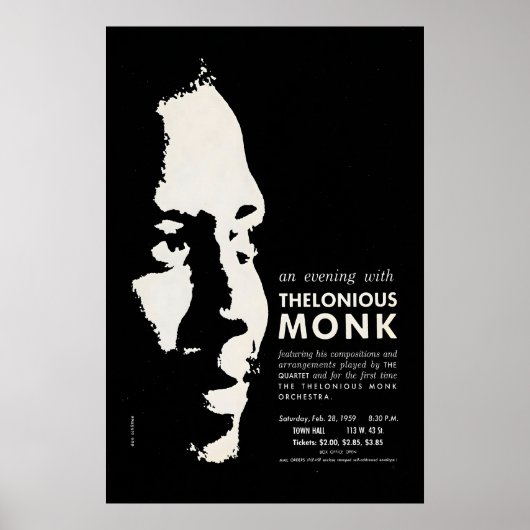 Thelonious Monk jazz poster - Orchestra and ポスター (正面)