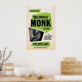 Thelonious Monk - John Coltrane jazz poster - Five ポスター (キッチン)