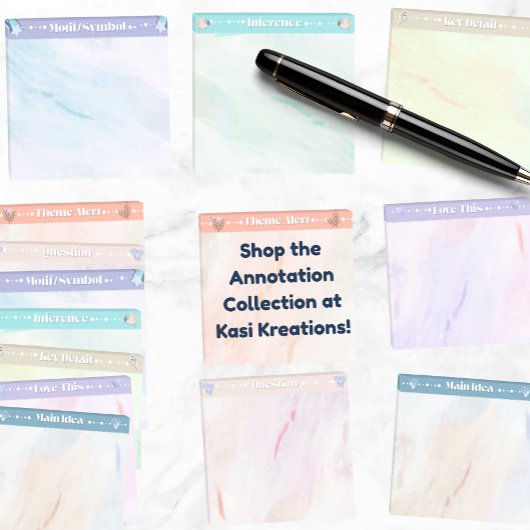 Theme Alert Acrylic Reading Annotation ポストイット