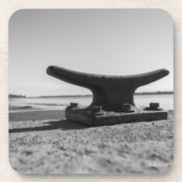 thème marin, noir et blanc コースター