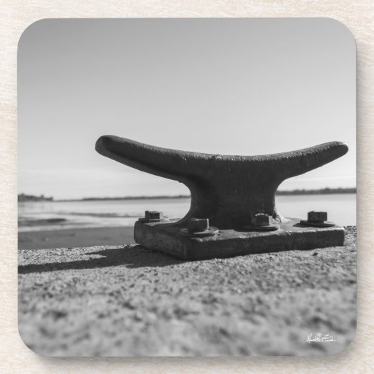 thème marin, noir et blanc コースター (正面)