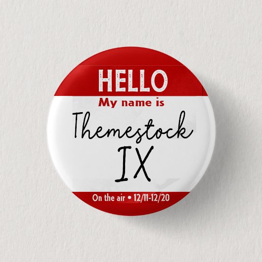 Themestock IXボタン 缶バッジ (正面)