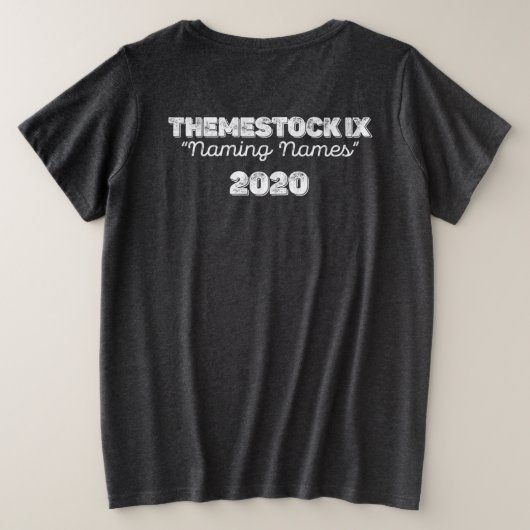 Themestock IX Plus-Size Tシャツ (デザイン裏面)
