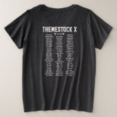 Themestock XプラスサイズTシャツ プラスサイズTシャツ (デザイン裏面)