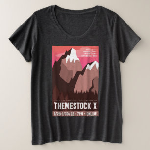 Themestock XプラスサイズTシャツ プラスサイズTシャツ