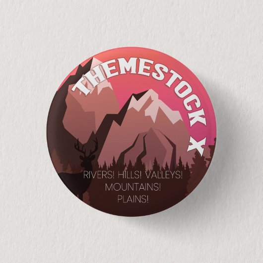 Themestock Xボタン 缶バッジ (正面)