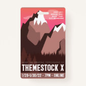 Themestock X "Backstage Pass"バッジ バッジ (正面)