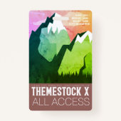 Themestock X "Backstage Pass"バッジ バッジ (裏面)