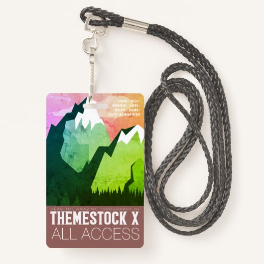 Themestock X "Backstage Pass"バッジ バッジ (裏面ランヤード)