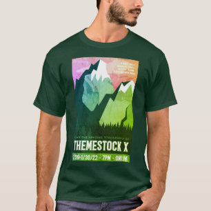 Themestock X GreenバリエユニセックスーションTシャツ Tシャツ