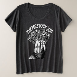 Themestock XIIIウィメンズプラスサイズシャツ プラスサイズTシャツ