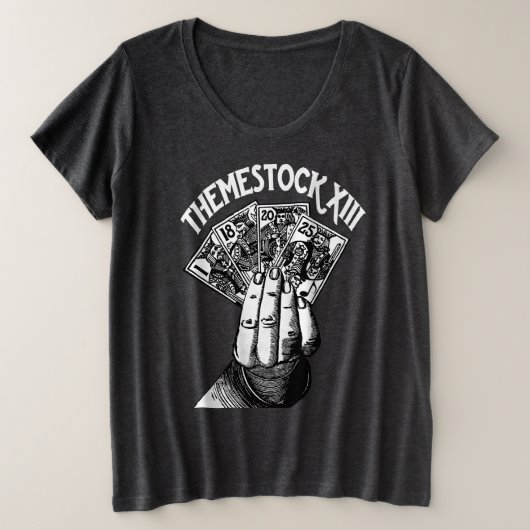 Themestock XIIIウィメンズプラスサイズシャツ プラスサイズTシャツ (デザイン正面)