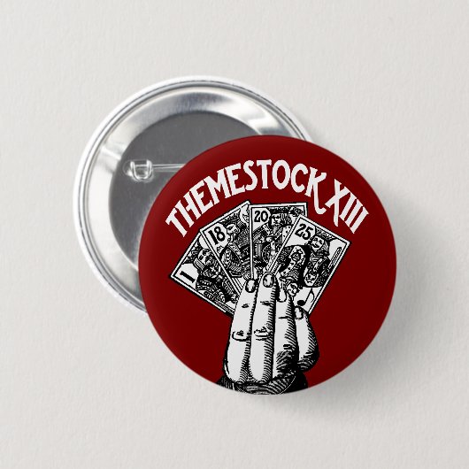 Themestock XIIIボタン 缶バッジ (正面&裏面)