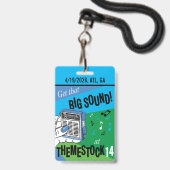 Themestock XIV "Backstage" Pass バッジ (正面（ネックストラップ付）)