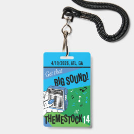Themestock XIV "Backstage" Pass バッジ