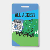 Themestock XIV "Backstage" Pass バッジ (裏面)