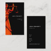 Themis |のモダンな弁護士 名刺 (正面/裏面)