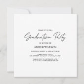 Then And Now | 2 フォト 弁護士 卒業 招待状 (裏面)