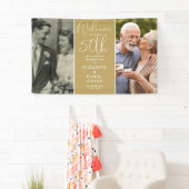 Then And Now 2 フォト 50周年 ウェルカム 横断幕 (インサイチュ)