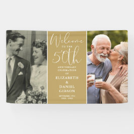 Then And Now 2 フォト 50周年 ウェルカム 横断幕