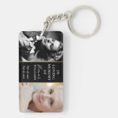 Then And Now 2 写真 メモリアル 偲ぶ思い出の記念品 キーホルダー (裏面)