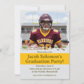 Then and Now Graduation Party Invite 招待状 (正面)