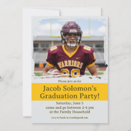 Then and Now Graduation Party Invite 招待状