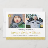 Then and Now Photo Graduation招待状 招待状 (正面)