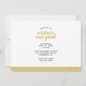 Then and Now Photo Graduation招待状 招待状 (裏面)