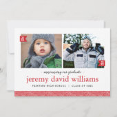 Then and Now Photo Graduation招待状 招待状 (正面)