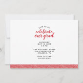 Then and Now Photo Graduation招待状 招待状 (裏面)