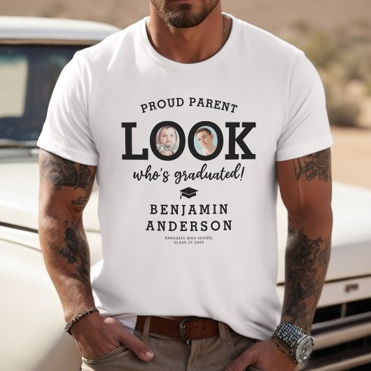 Then and Now Photo Look Who's Graduated Tシャツ