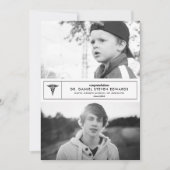 Then & Now 2 Photo Graduation招待状 案内状 (正面)