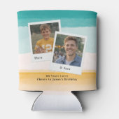 Then & Now Photo Birthday Can Cooler 缶クーラー (裏面)