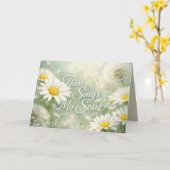 Then Sings My Soul Dandelions and Daisies カード (黄色い花)