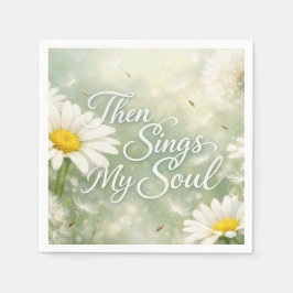 Then Sings My Soul Dandelions and Daisies スタンダードカクテルナプキン