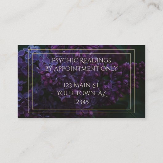 Thenal薄紫名刺 名刺 (裏面)