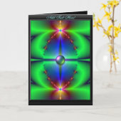 Thenastic Masquerade Greeting Cardテンプレート カード (黄色い花)