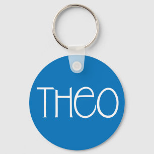 Theoホワイトキーチェーン キーホルダー