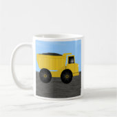 Theo Dump Truck パーソナライズされた Name Mag コーヒーマグカップ (左)