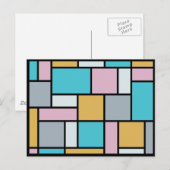 Theo Van Doesburg – コンポジション17 -モンドリアンアート ポストカード (正面/裏面)