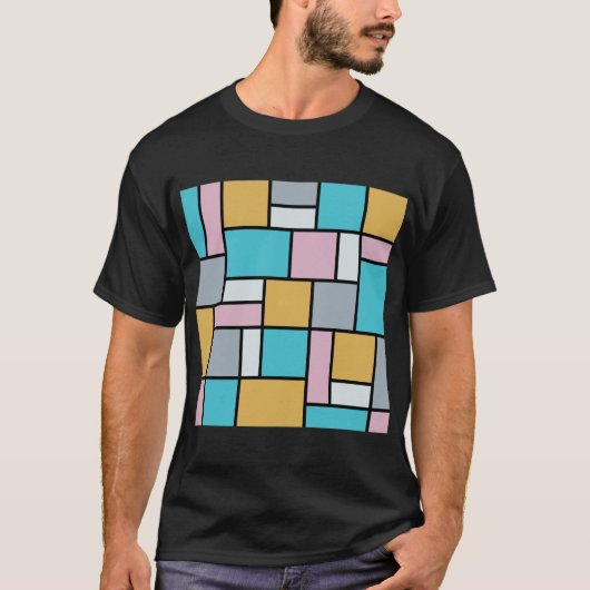 Theo Van Doesburg – コンポジション17 -モンドリアンアート Tシャツ (正面)