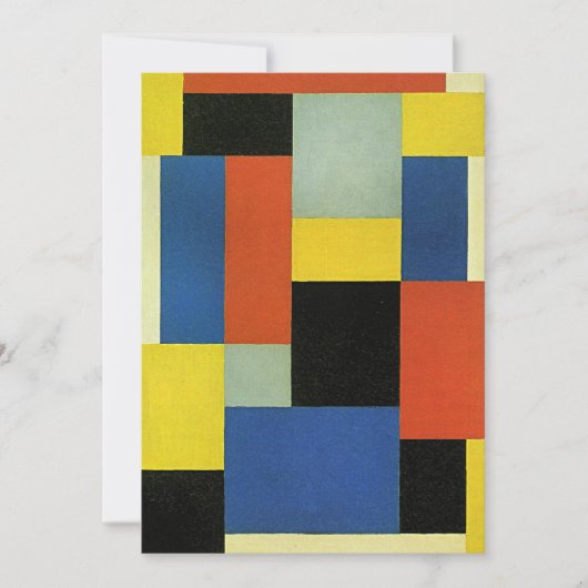 Theo van Doesburg、コンポジションXX、カード (正面)