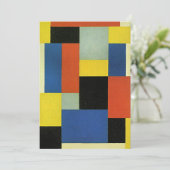 Theo van Doesburg、コンポジションXX、カード (スタンド正面)