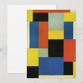 Theo van Doesburg、コンポジションXX、カード (正面/裏面)